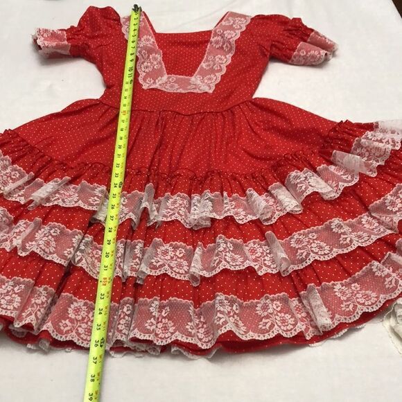 Made especially for you by Marilyn Marshall. Lace ruffles dot dress - Picture 12 of 15